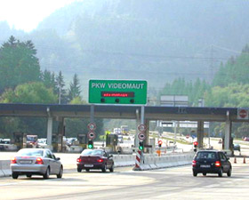 Videomautstelle auf Autobahn